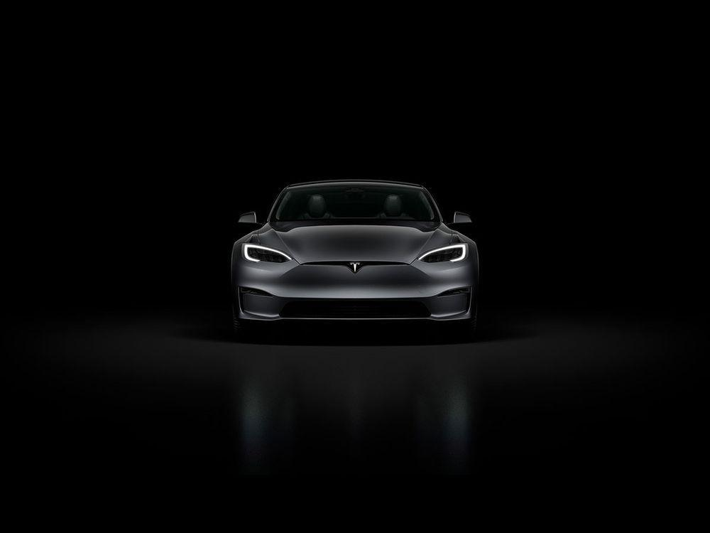 Tesla EV front view