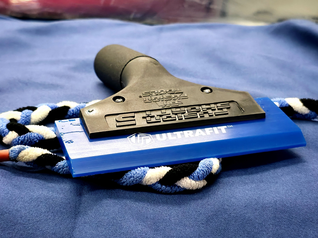 ULTRAFIT tint tools and microfiber in the VMR bay